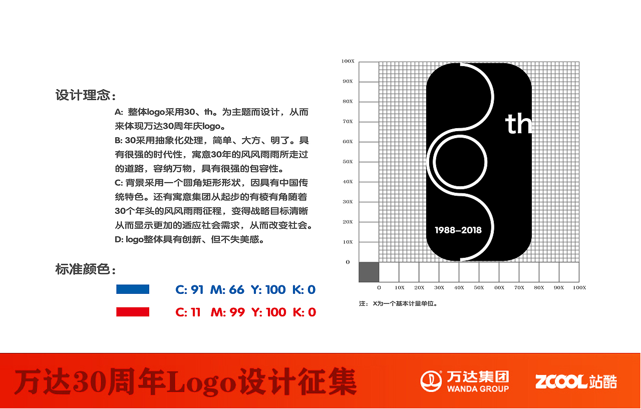 万达30周年logo设计大赛（图ZNTA5MjAwNzY=） - Logo - 站酷设计师客在西宁原创素材 - 站酷ZCOOL