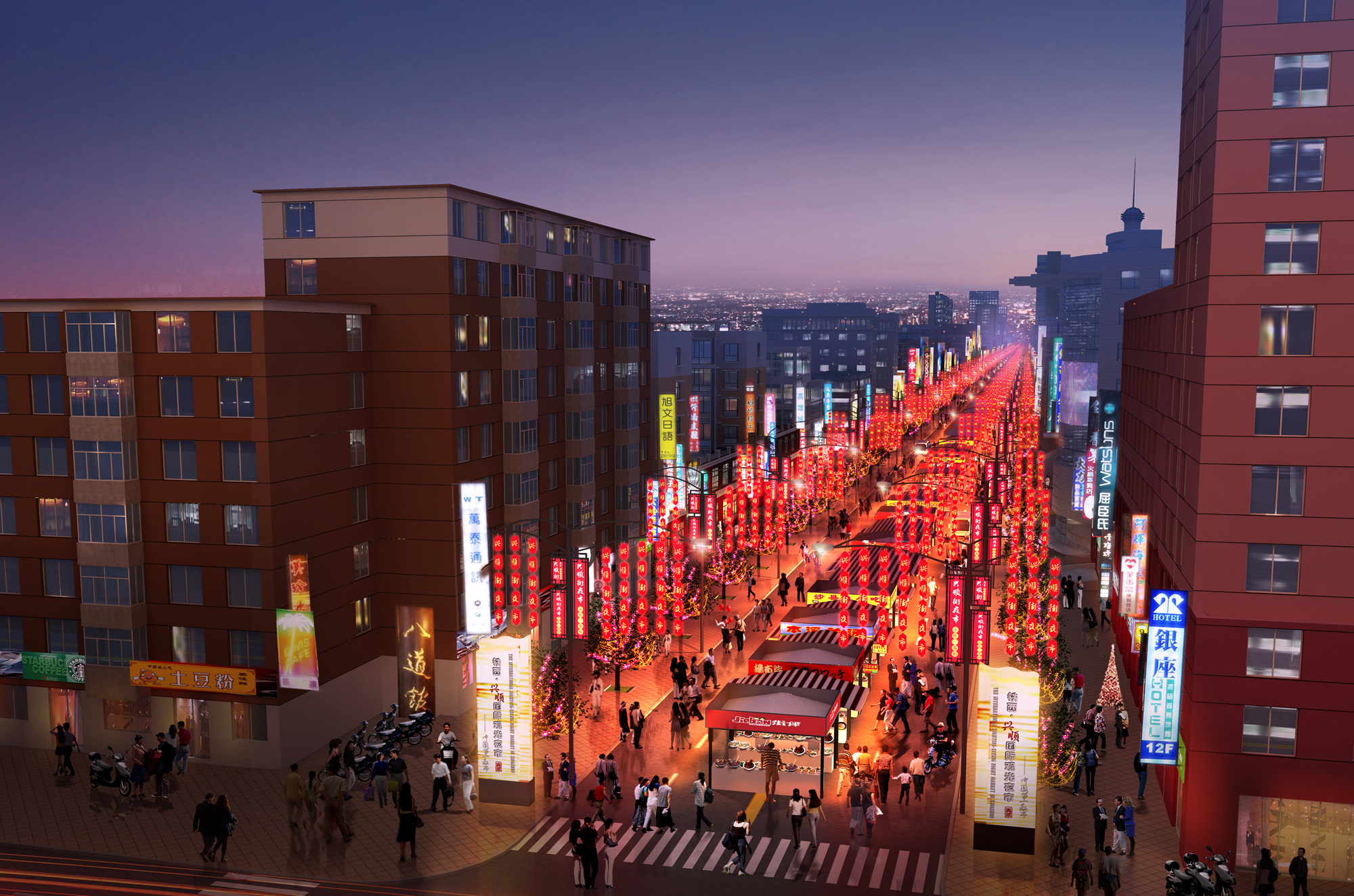 兴顺夜市效果图
