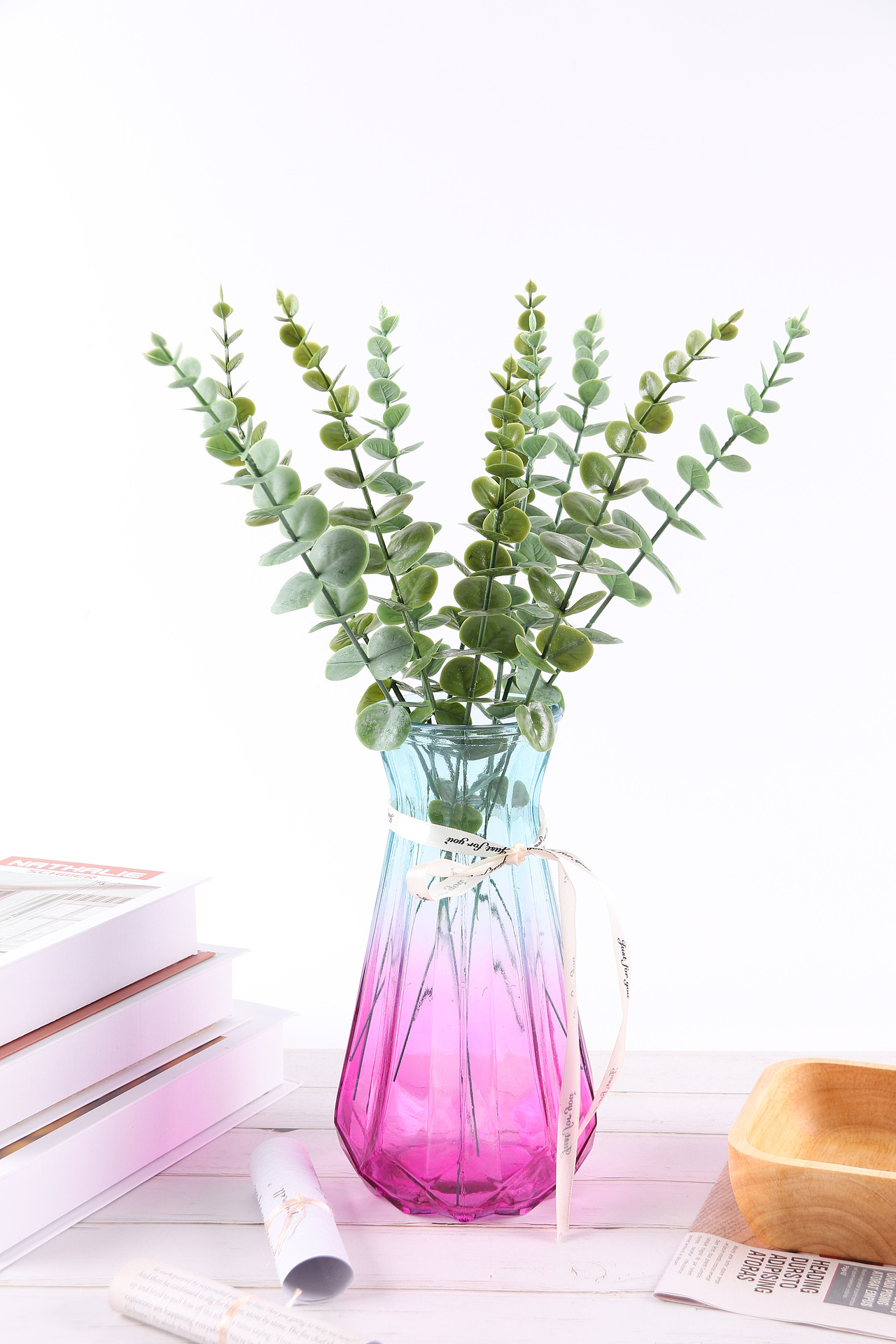 B03家居饰品\C11-仿真饰品\V06仿真尤加利叶X1