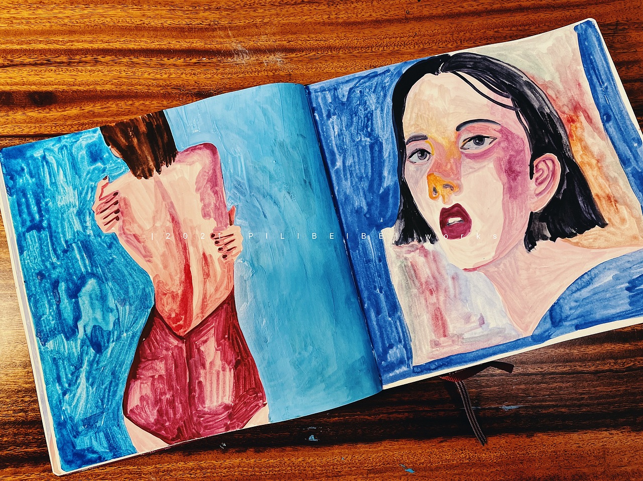 【插画】又，画完一本sketchbook