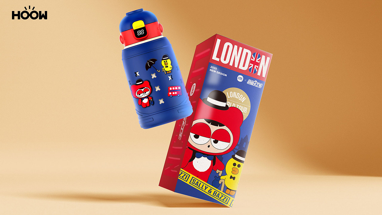 汉仑设计Hoowdesign×line friends水杯设计