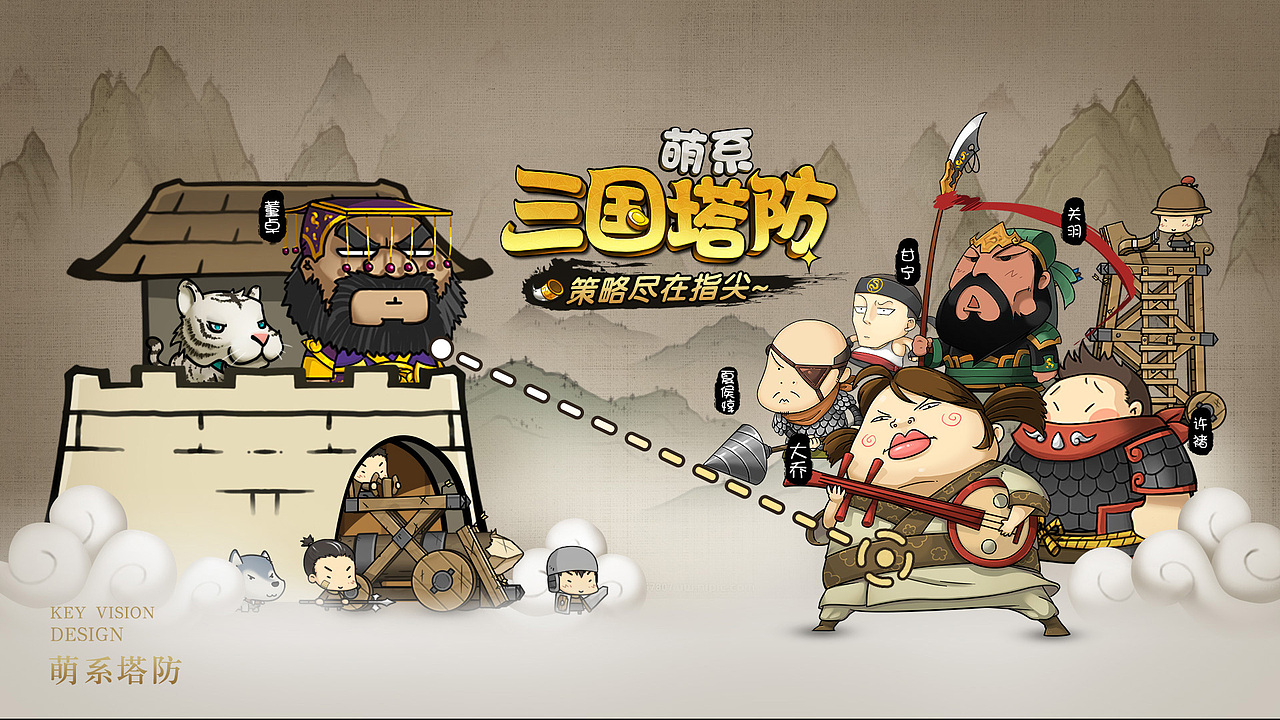 《大头三国》项目视觉设计复盘（图ZMTg5MDk1NDI4） - 游戏/娱乐 - 站酷设计师Sivan_sun原创素材 - 站酷ZCOOL