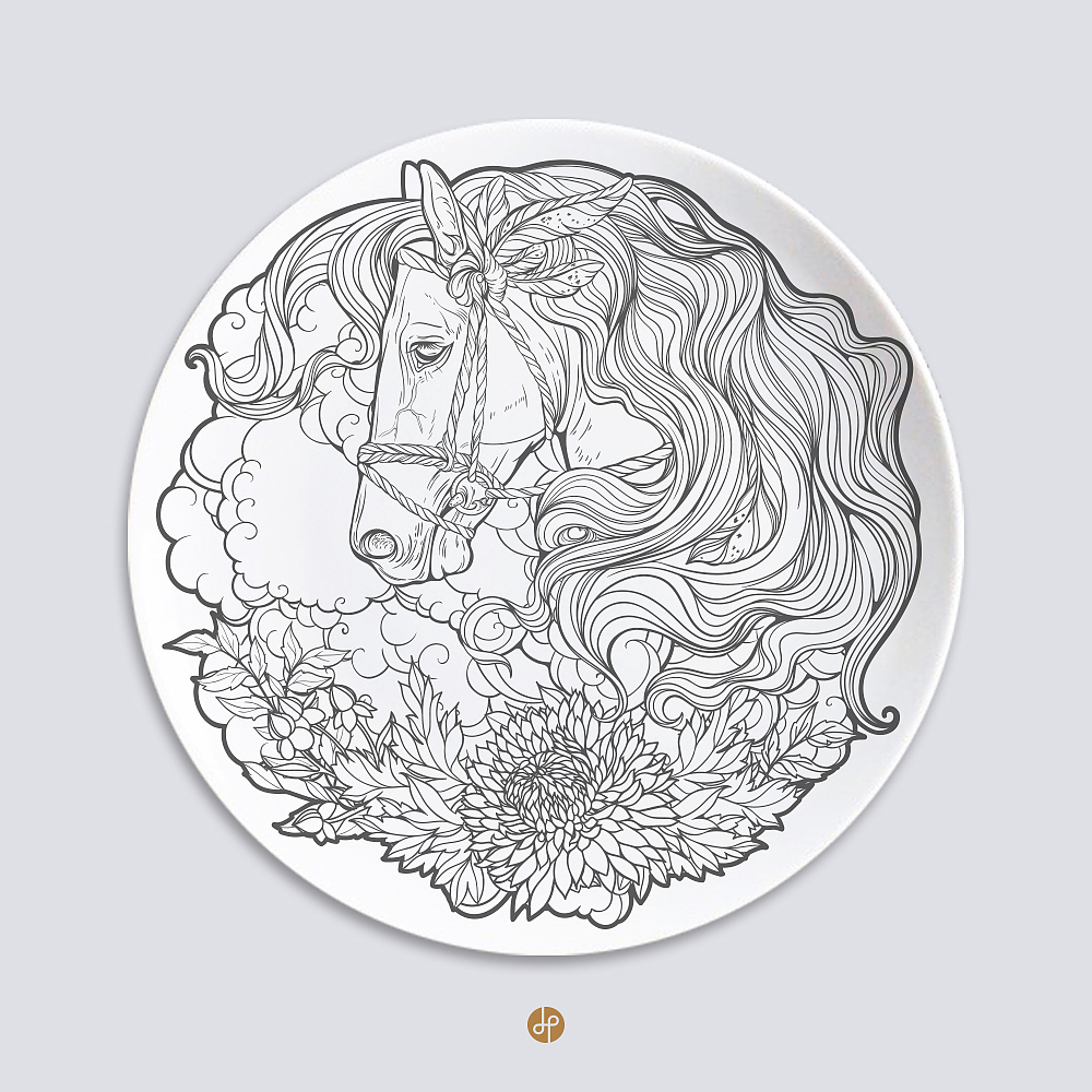 【心流Flow】可以涂鸦的神奇盘子图稿（图ZNTQ1NTE5MTY=） - 生活用品 - 站酷设计师DreamMen原创素材 - 站酷ZCOOL