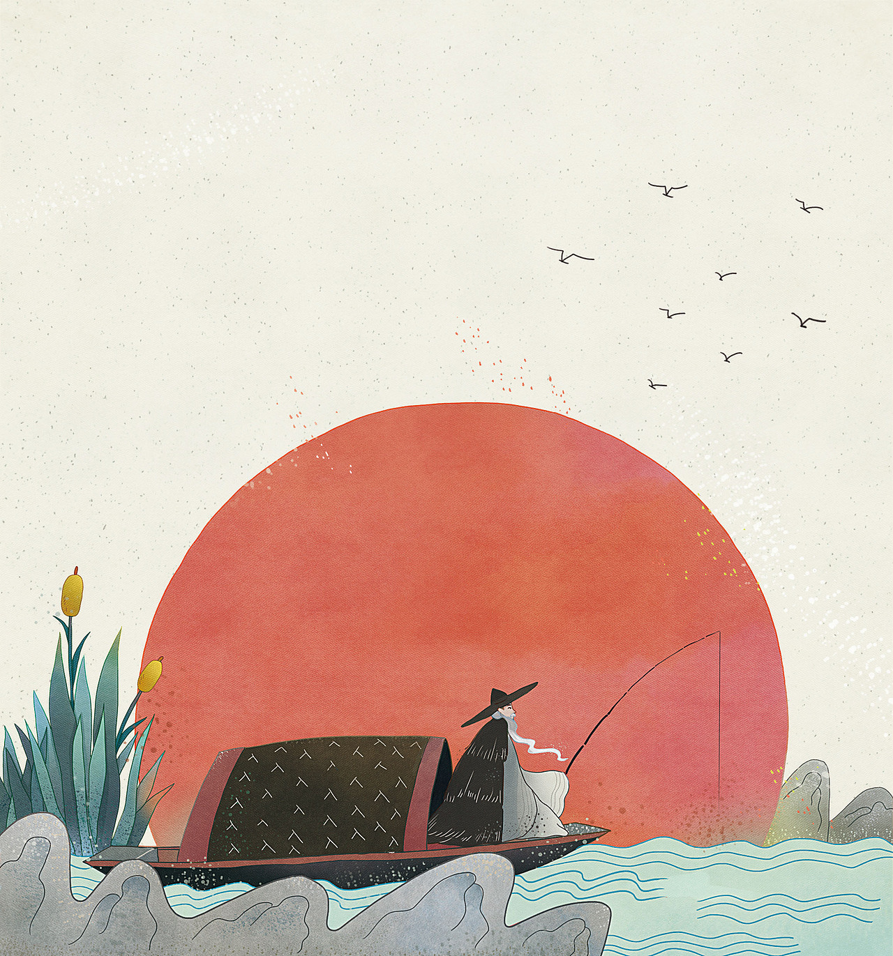 声律启蒙插图|插画|艺术插画|诗尔shier_原创作品-站酷(zcool)