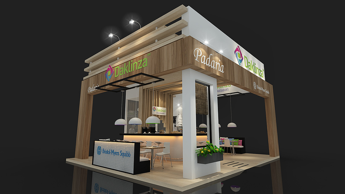 食品展位 3D效果图设计