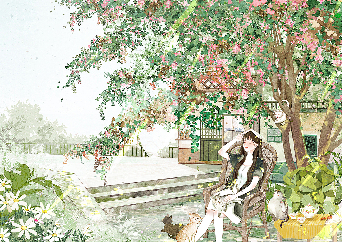 秋风凉，夏已逝（图ZNTkyOTU3NzY=） - 商业插画 - 站酷设计师小石头1125原创素材 - 站酷ZCOOL