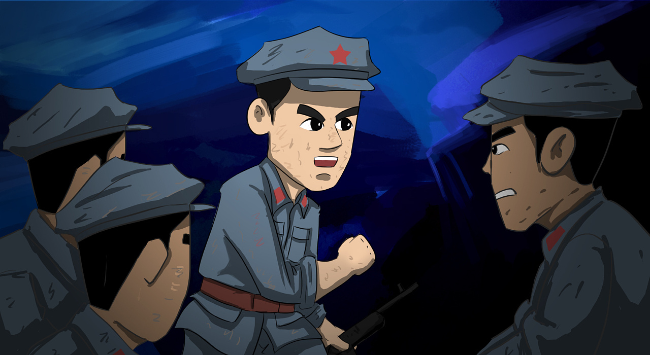 长征漫画故事突破乌江天险