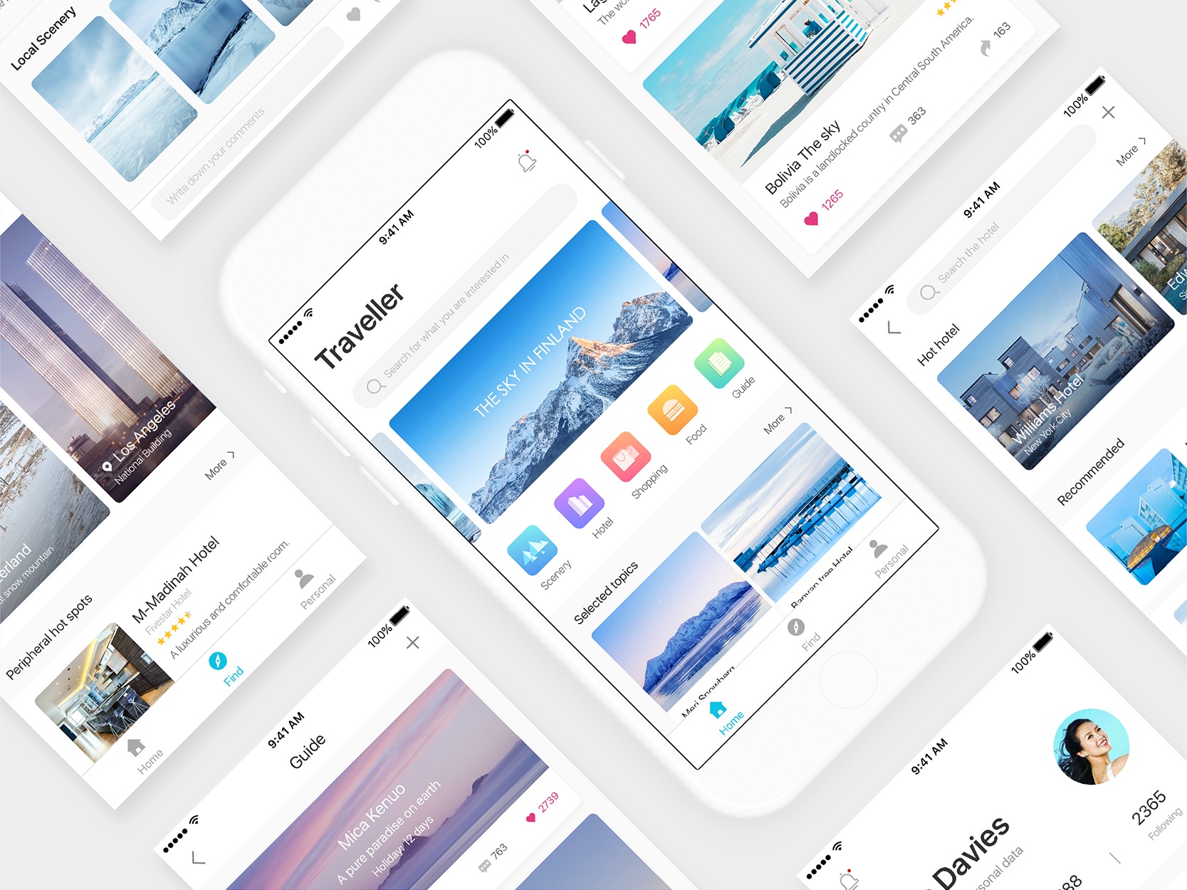 Traveller App Design