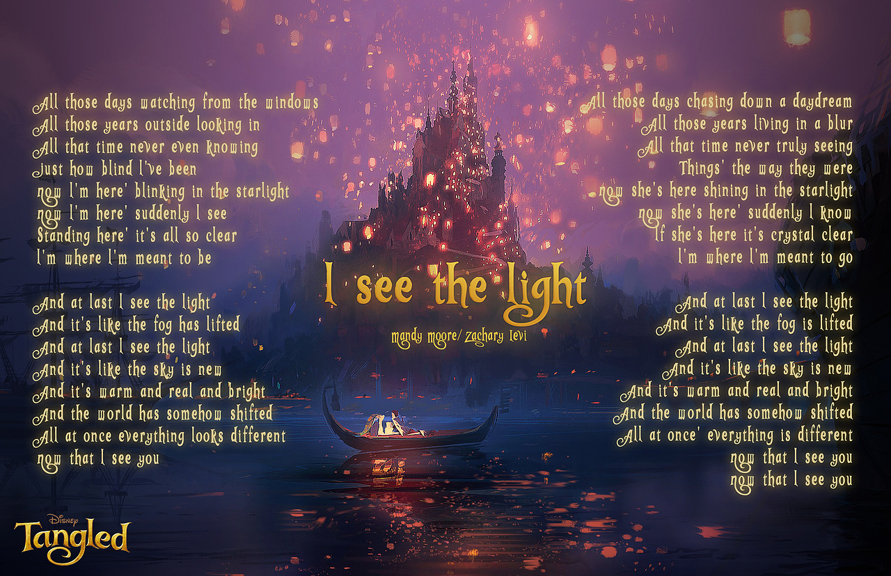 迪士尼動(dòng)畫(huà)電影歌詞壁紙（圖ZMTg2NTczNzAw） - 海報(bào) - 站酷設(shè)計(jì)師Curli原創(chuàng)素材 - 站酷ZCOOL