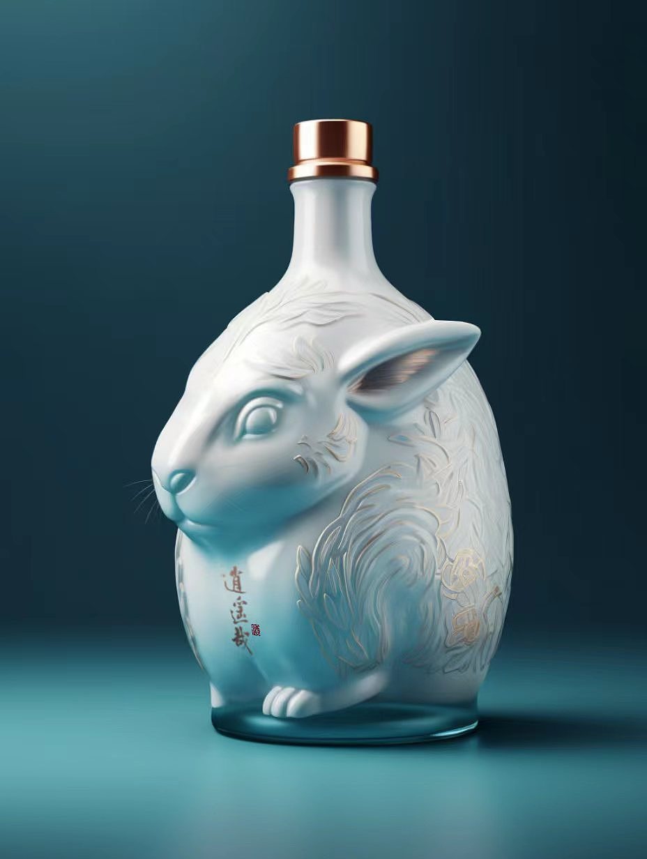 十二生肖白酒包装设计-兔年（图ZMzQwMDczMjMy） - 包装 - 站酷设计师真象哥原创素材 - 站酷ZCOOL