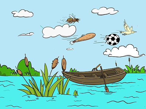 “bee，bat，boat…”儿童插画（第十三期）