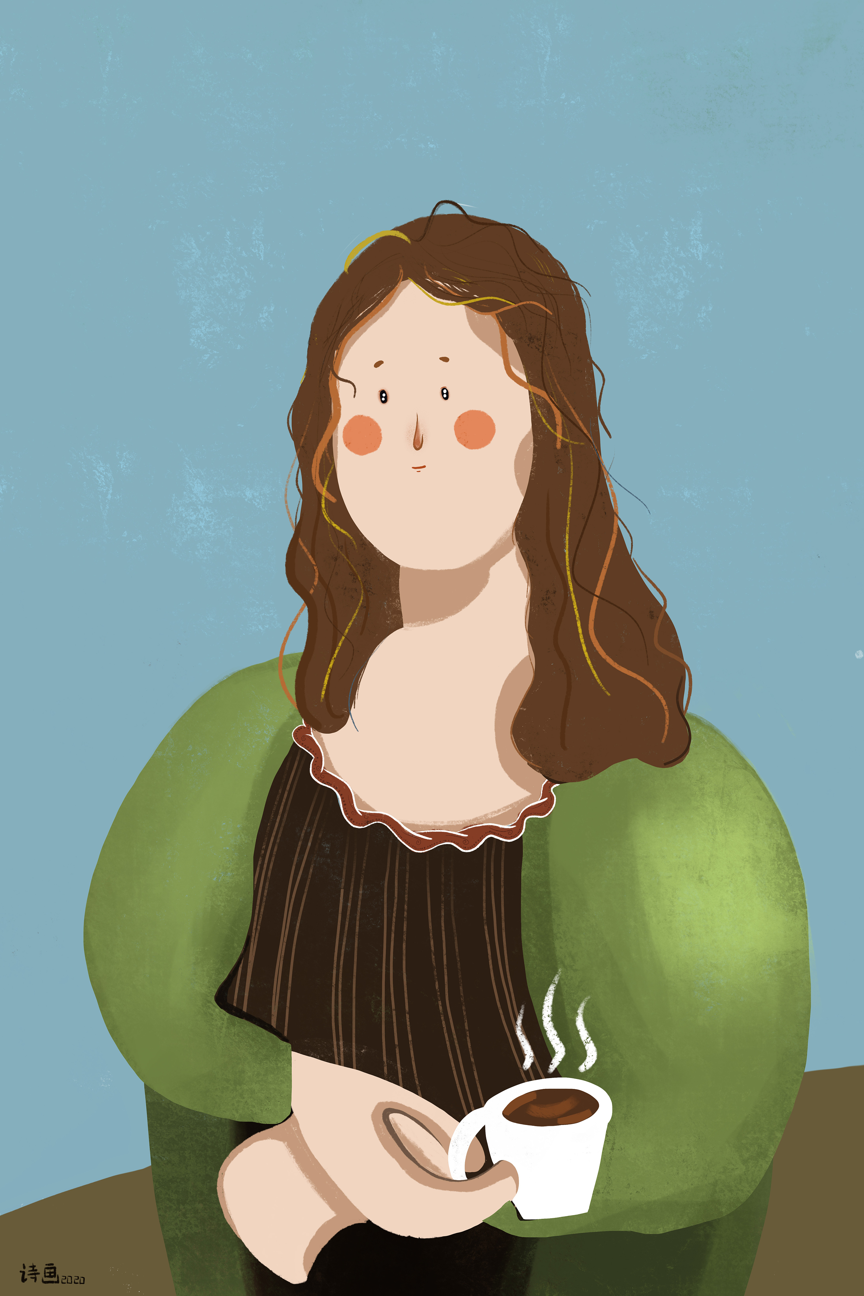 世界名画 and coffee