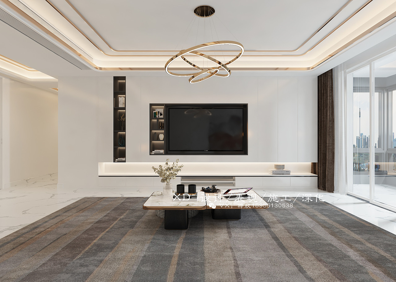 简约客厅，简美卧室，温柔豆沙粉点缀 家装效果图（图ZMjkyMjEyMzAw） - 家装设计 - 站酷设计师徐梓欣原创素材 - 站酷ZCOOL