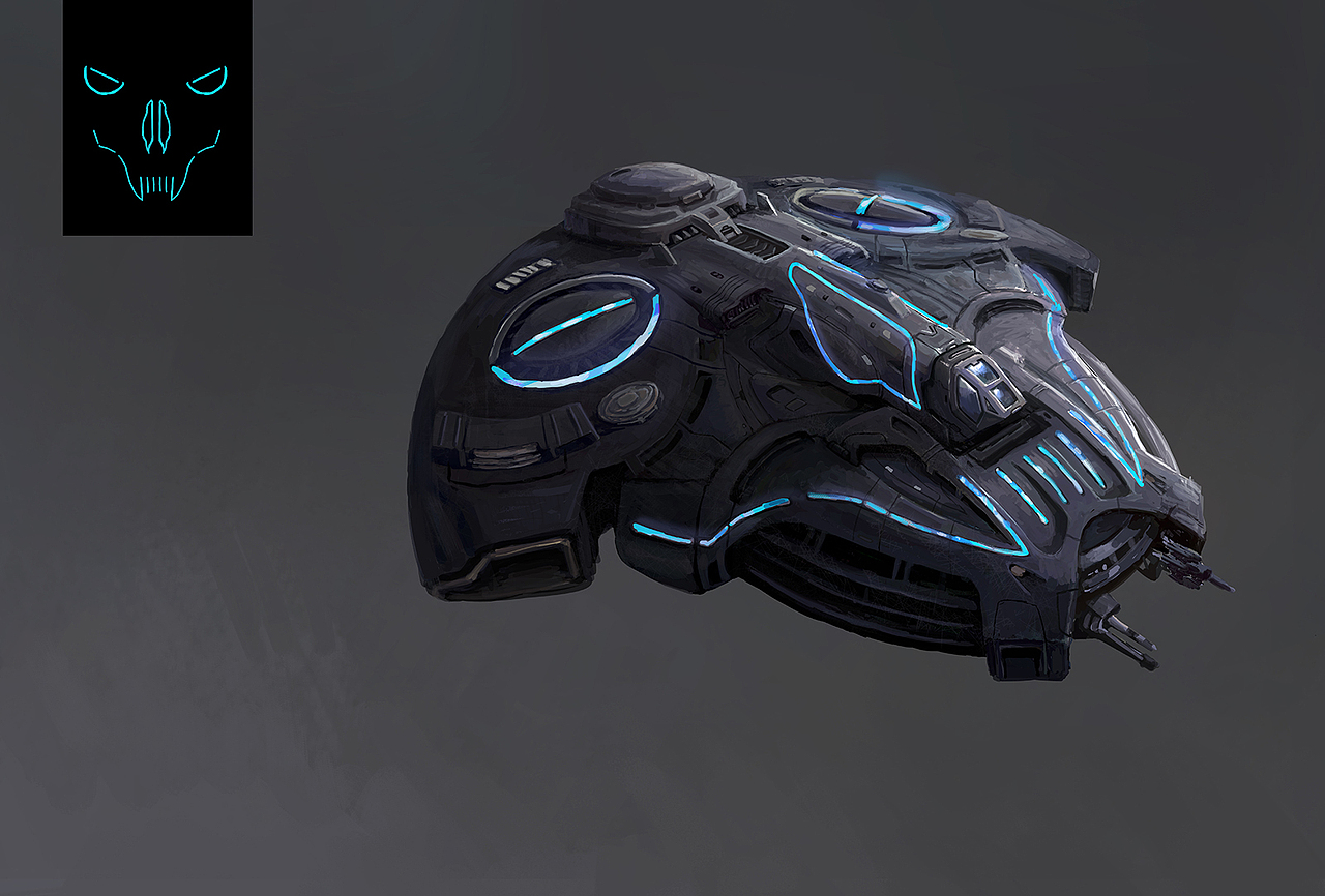 《机器之血》飞机草图