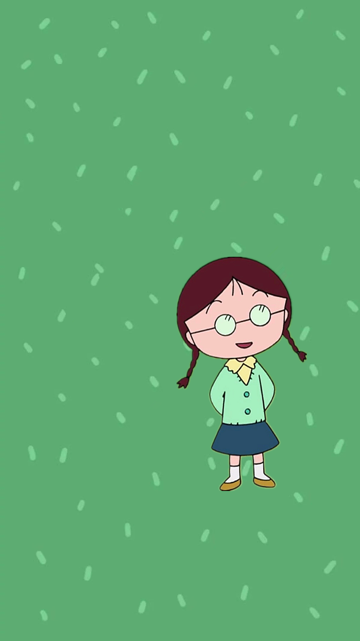 小丸子壁纸绿色系