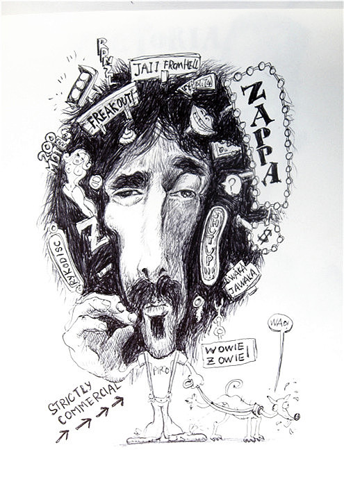 临名人漫画像(圆珠笔)1