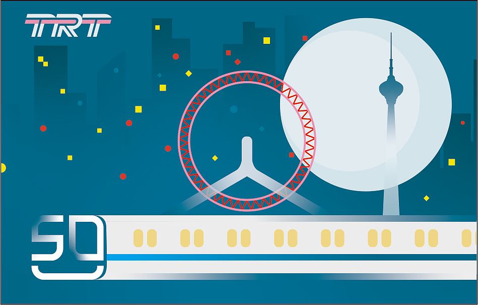 天津地铁50周年纪念卡设计