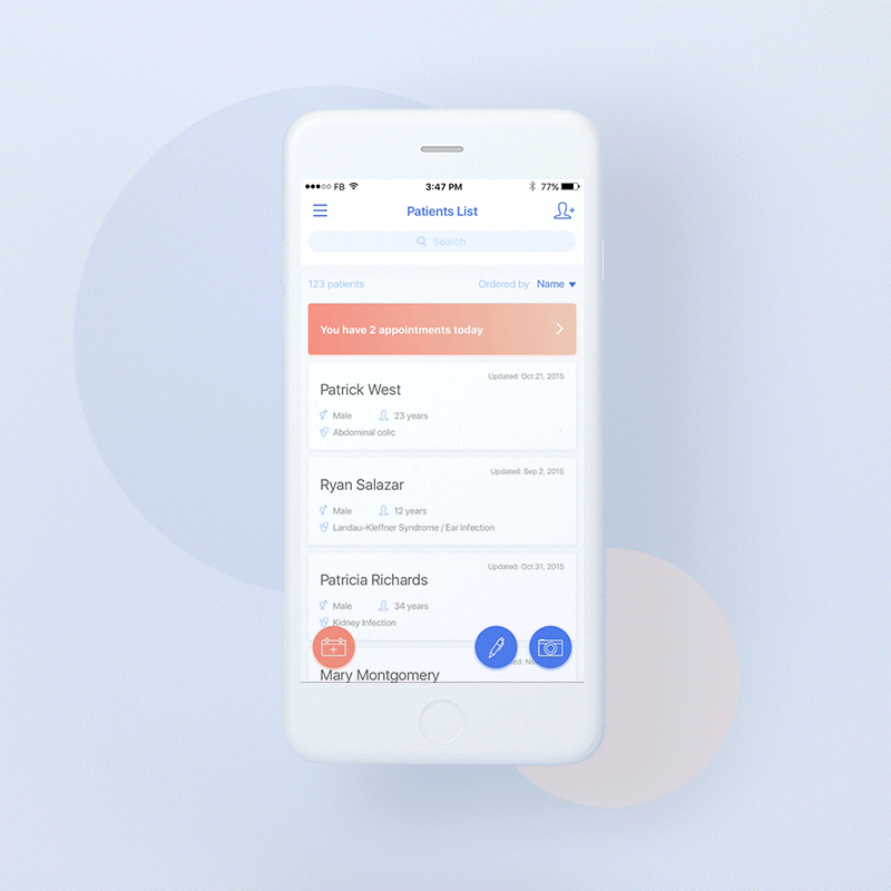 MedClipper App Design（图ZNzM4NjEwMjA=） - APP界面 - 站酷设计师particle原创素材 - 站酷ZCOOL