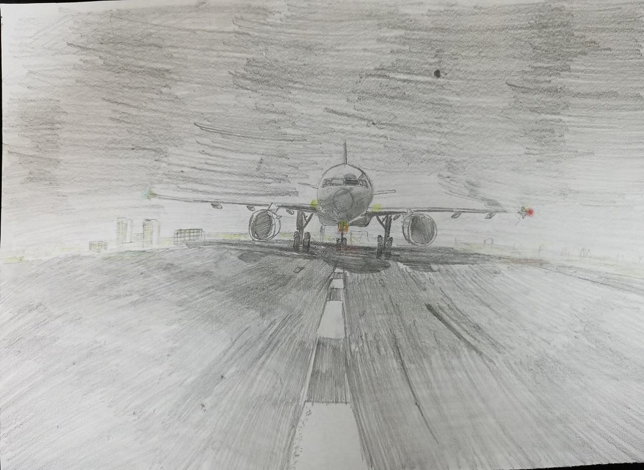 铅笔画(飞机)