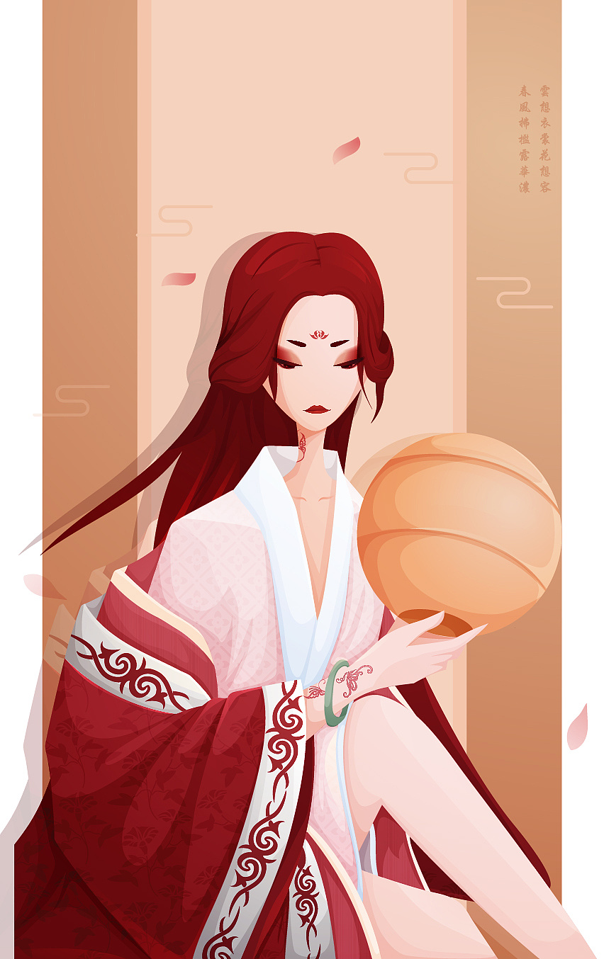 时尚插画-国风(矢量)