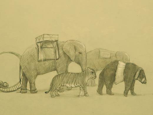 赶赴下一场表演