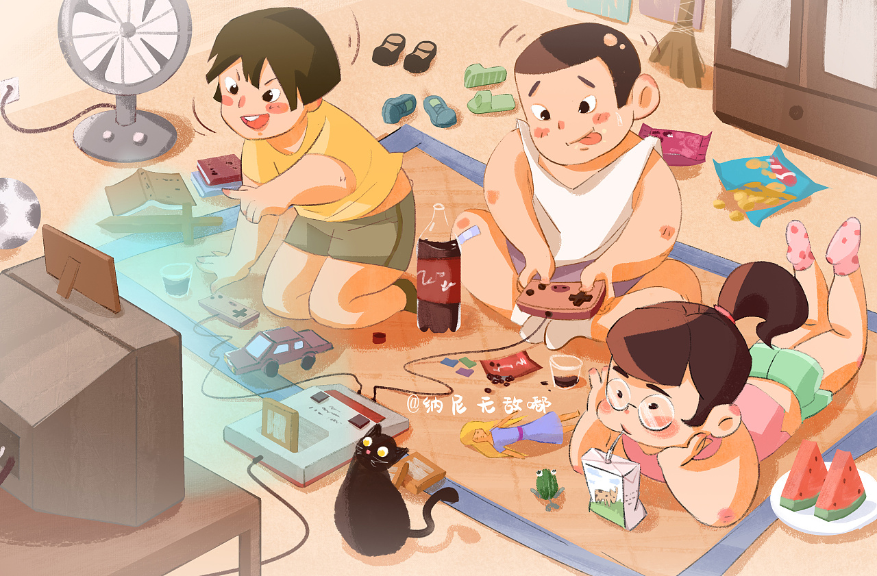 童年系列|插画|儿童插画|秋墨Qiumoo - 原创作品 - 站酷 (ZCOOL)