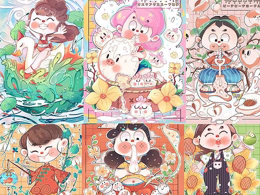 糖果女孩·甜品系列插画·1.0