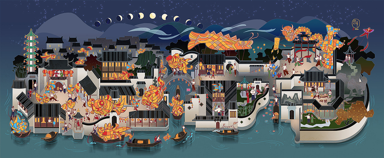 人间四季（图ZMTk0OTQ0NTY4） - 新锐潮流插画 - 站酷设计师breathing2004原创素材 - 站酷ZCOOL