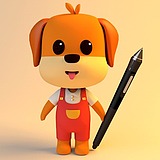 插画小书童的头像