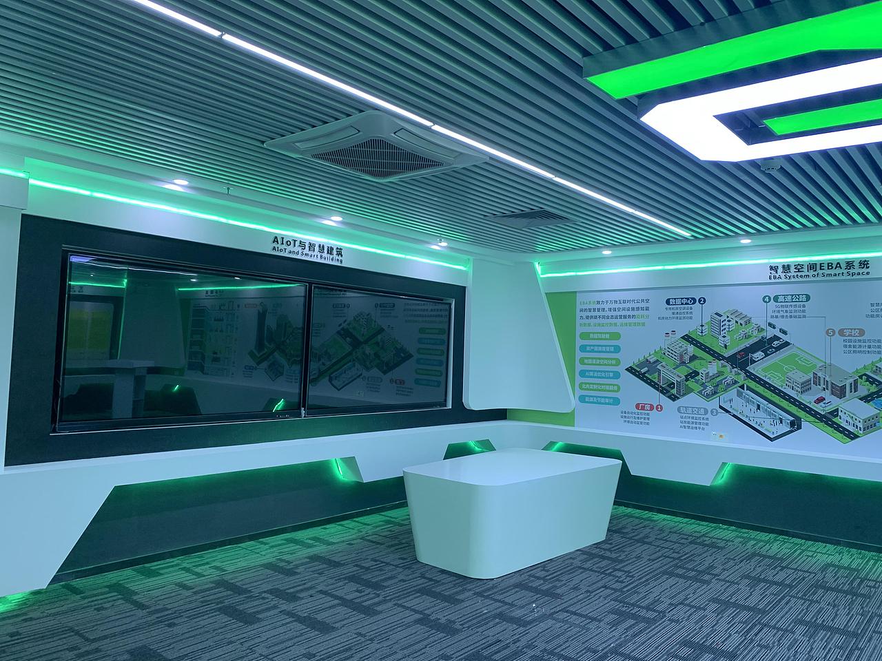 智能技术公司展厅效果落地实景（图ZMjcwNDc3MzY4） - 商业空间设计 - 站酷设计师神力设计原创素材 - 站酷ZCOOL