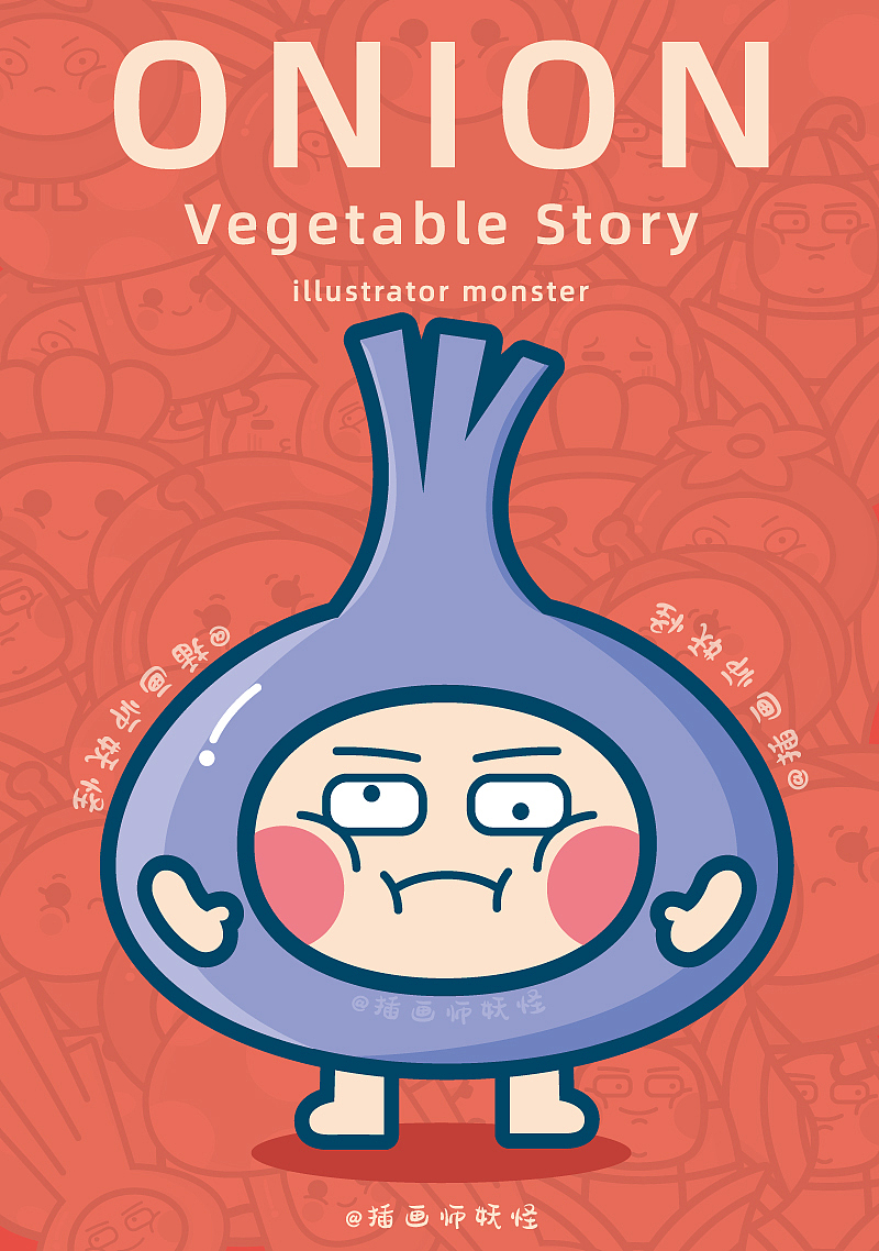 《蔬菜录》（图ZMjE1NTk3ODA0） - 商业插画 - 站酷设计师妖怪的插画日常原创素材 - 站酷ZCOOL