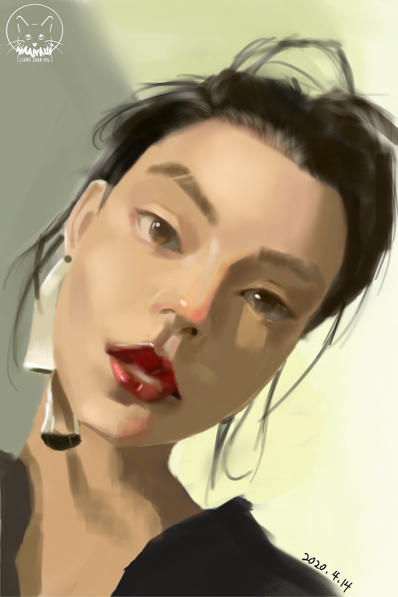 厚涂头像（图ZMjk3MTMzNTMy） - 创作习作 - 站酷设计师五彩斑斓的灰Hui原创素材 - 站酷ZCOOL