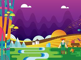 #地球守卫者#逐梦田园系列插画