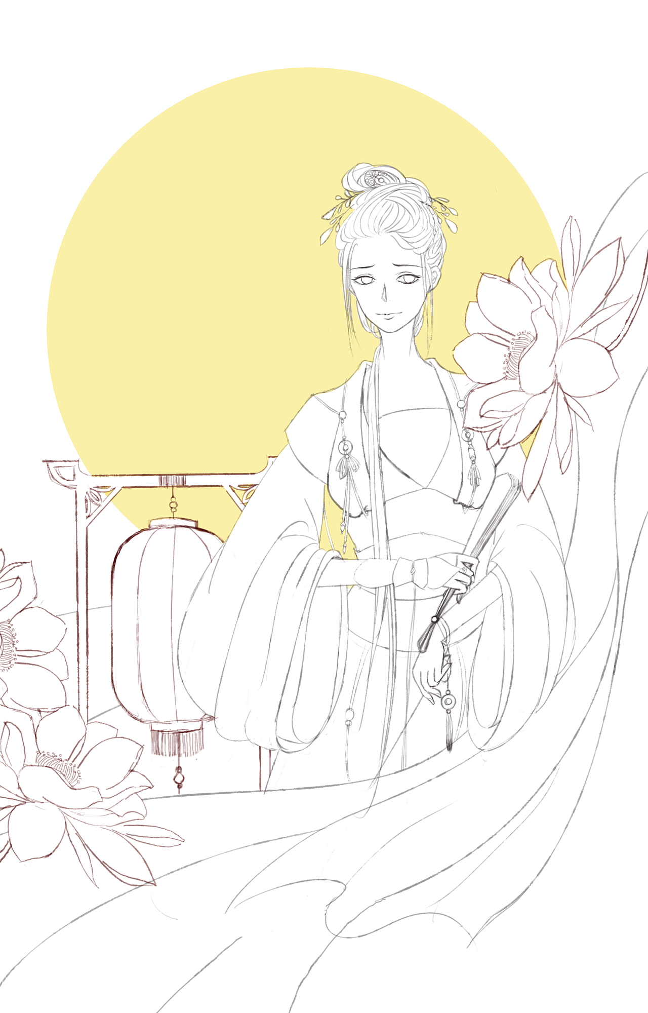 古风习作2（图ZNDIyMTMzMzI=） - 创作习作 - 站酷设计师摸鱼小仙原创素材 - 站酷ZCOOL