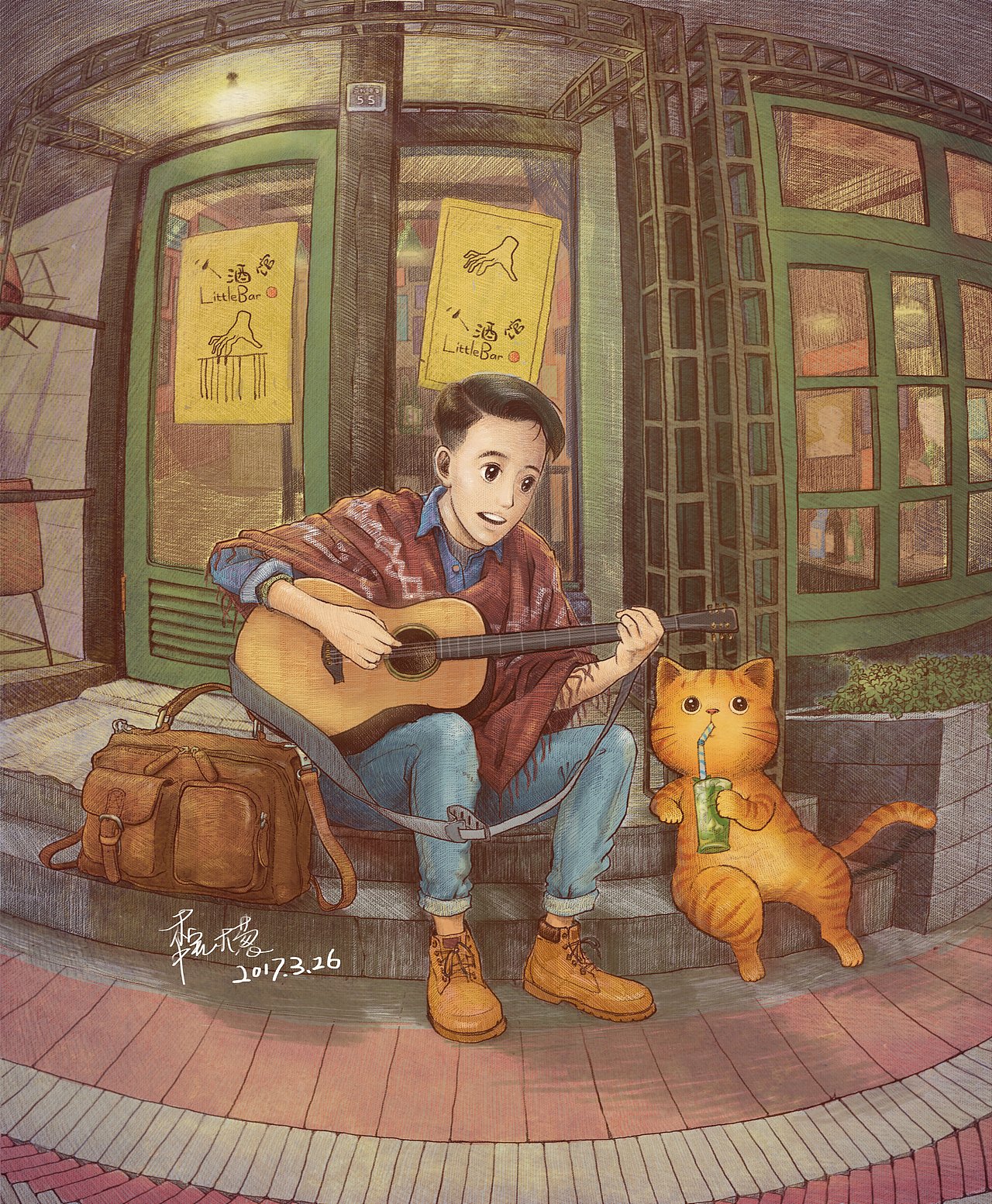 《带上橘猫去旅行》2017年画集（图ZMTAwNDEzMDE2） - 商业插画 - 站酷设计师魏大葱有木瓜原创素材 - 站酷ZCOOL