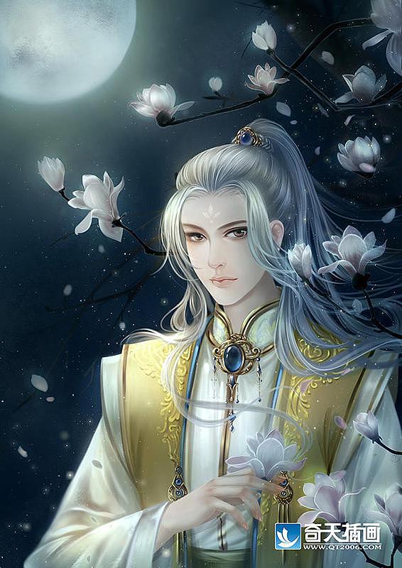 商业插画,古风美男