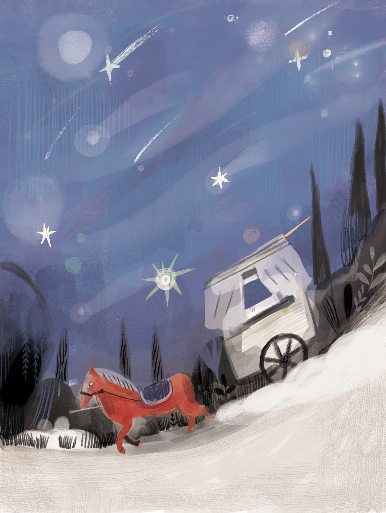 《金子美玲——天空的那头、月亮的歌谣》诗歌配图