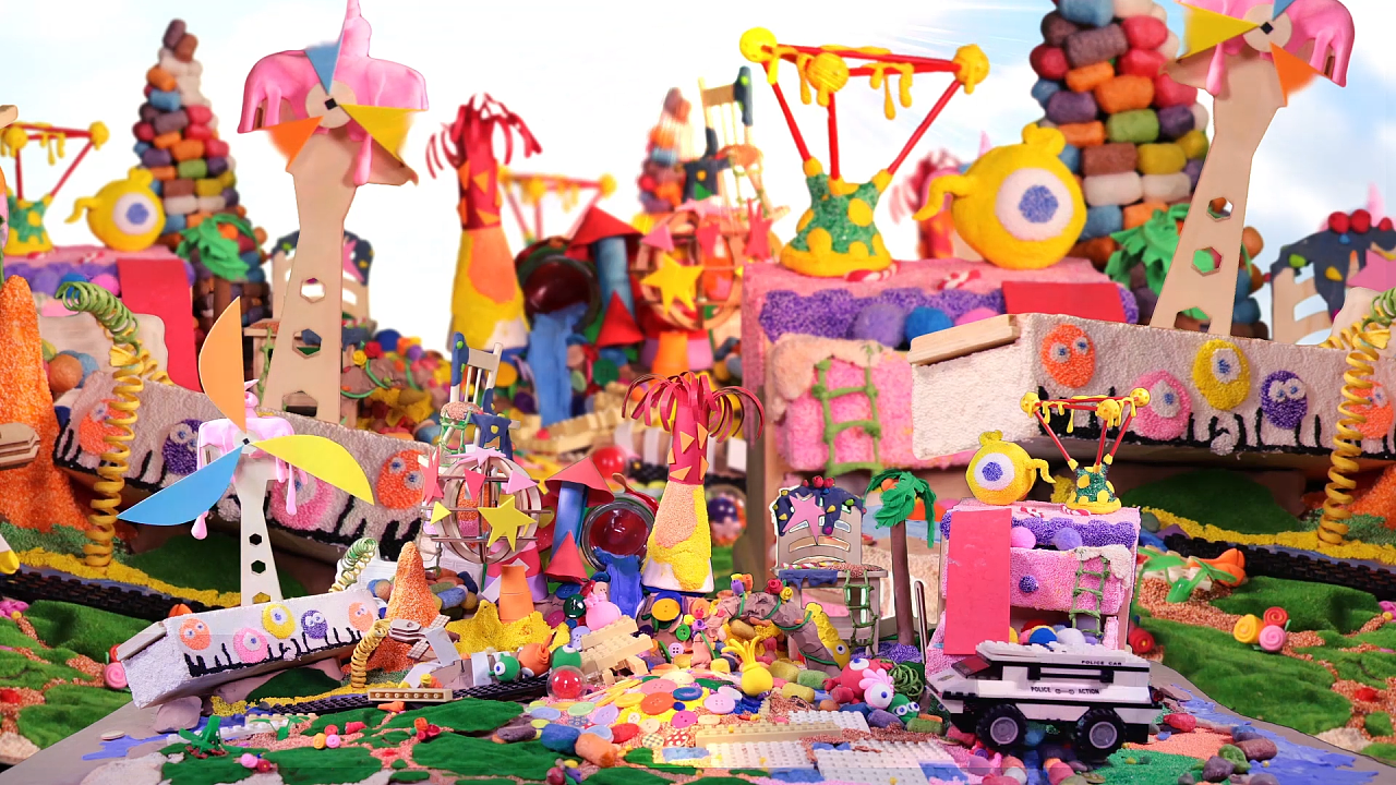 定格动画【大战动画工作室之玩具汽车追逐大战】