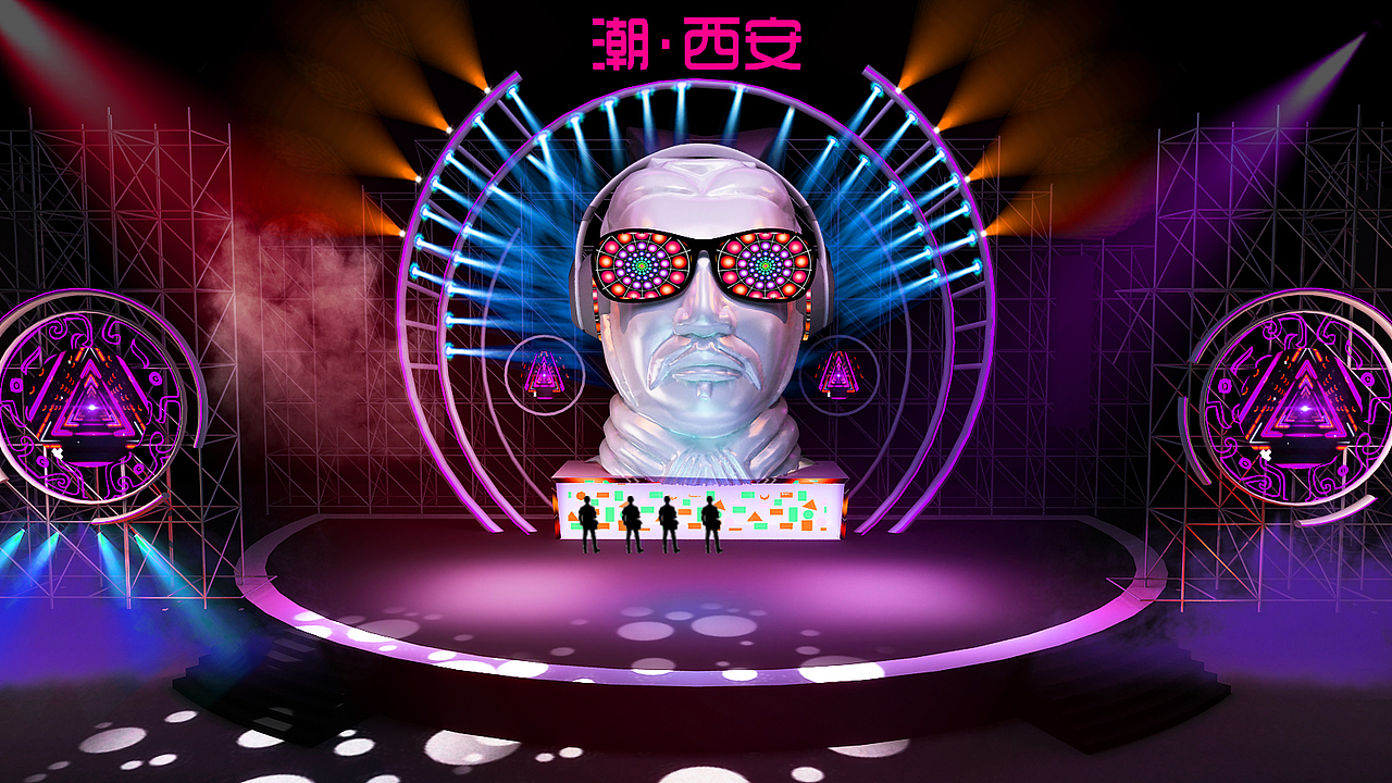 四套夸张舞美（有模型）