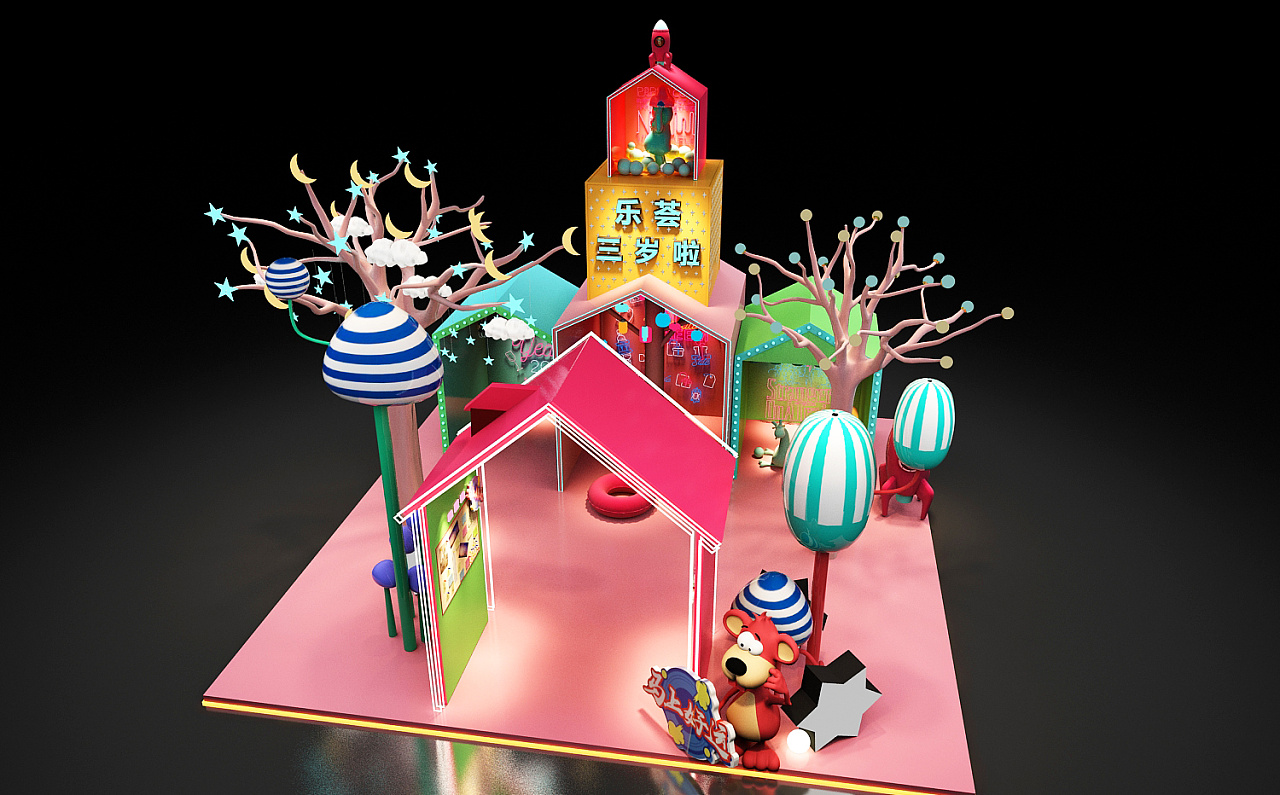 美陈 商场活动 路演效果图|插画|概念设定|艺空 - 原创作品 - 站酷