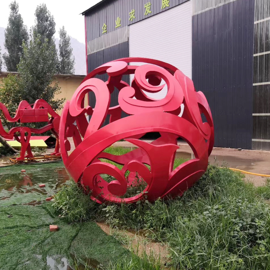 镂空球体雕塑不锈钢城市广场镂空圆球景观商场艺术雕塑