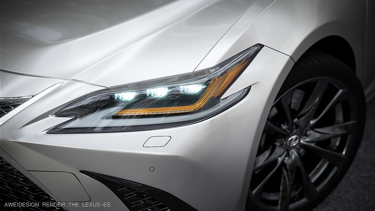 雷克萨斯ES/建模渲染