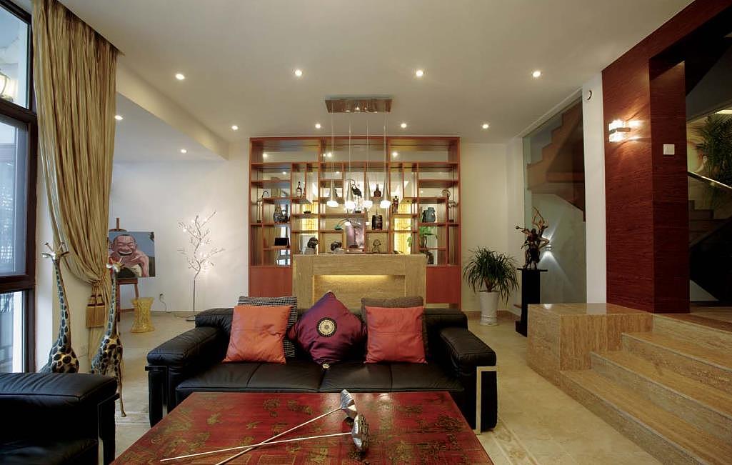 重庆联排别墅装修-中式别墅装修-东海定南山-指尖设计