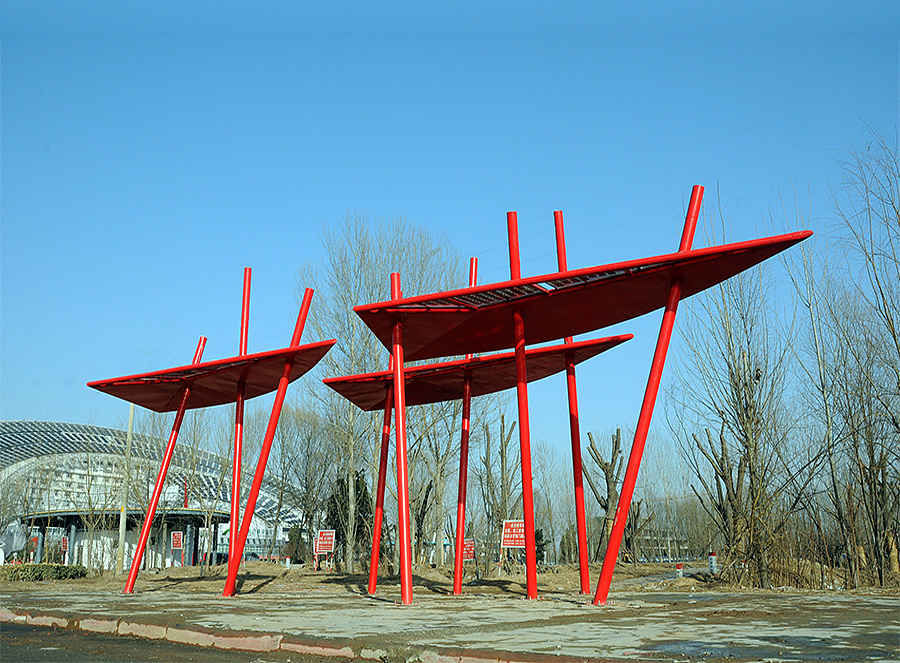 太阳能光电雕塑