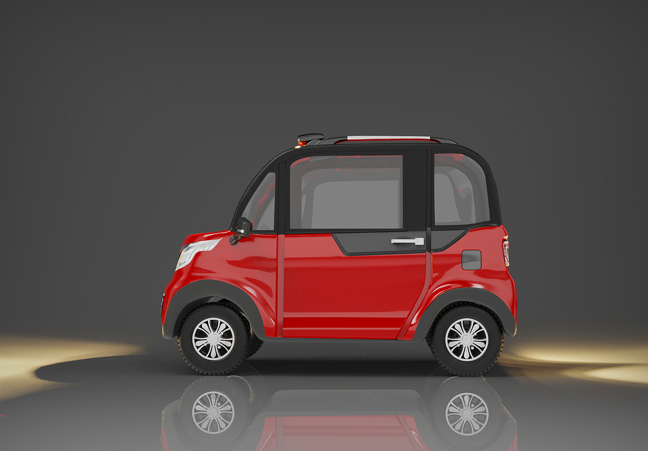 四轮全封闭电动车|三维|机械/交通|大饼david_原创作品-站酷zcool