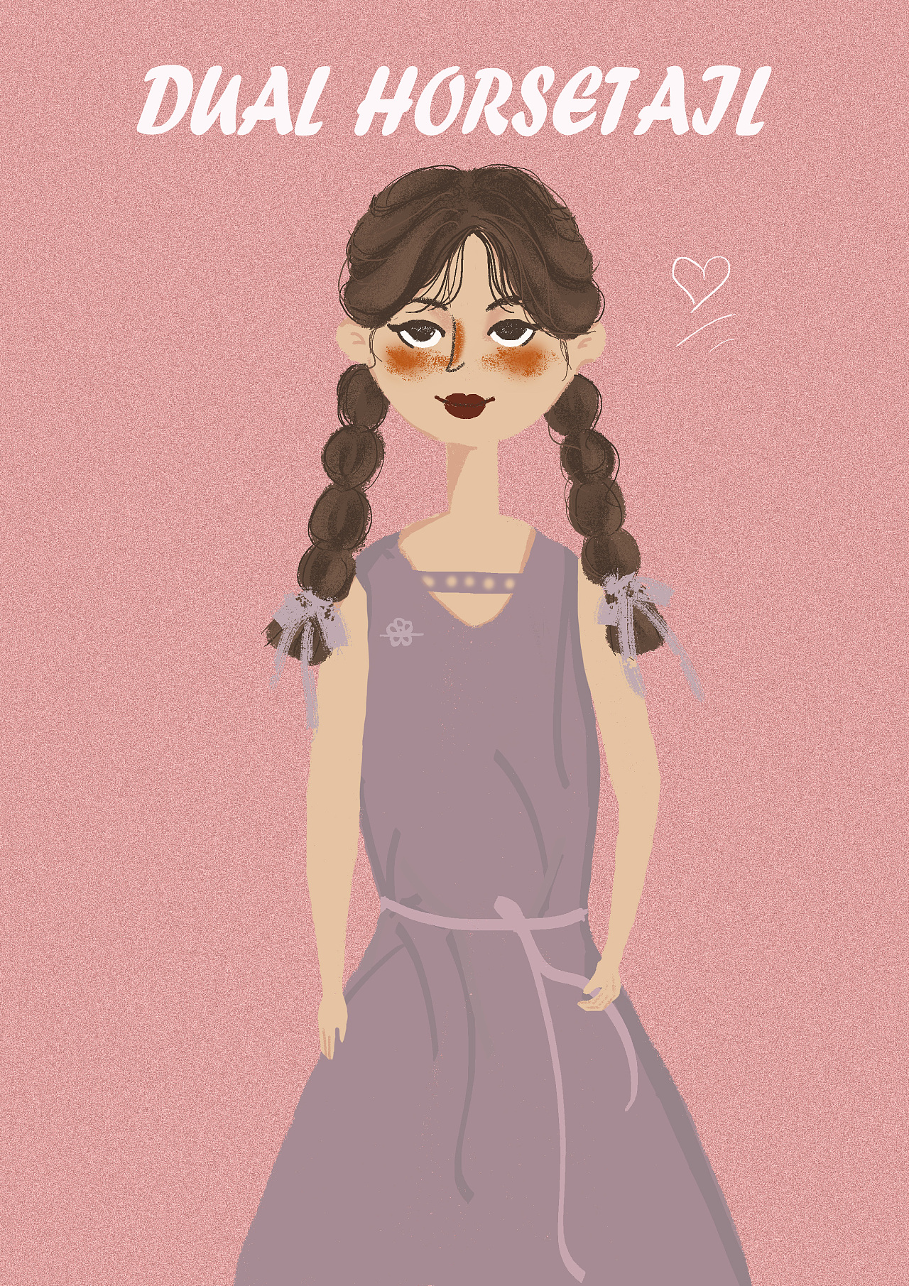 双马尾|插画|商业插画|枯荷淡水鱼 - 原创作品 - 站酷 (zcool)