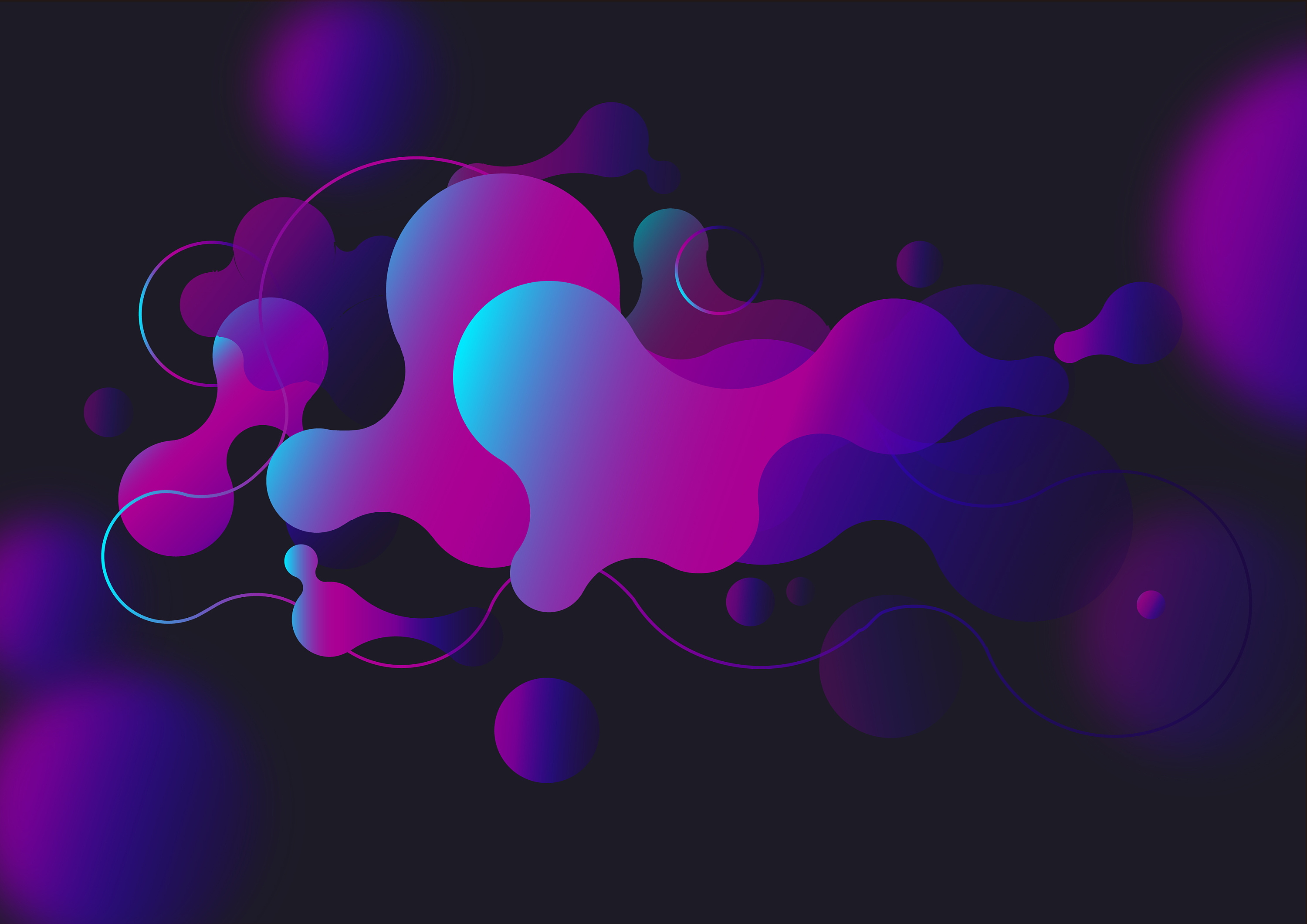 《幻梦》 色彩 融球渐变|平面|图案|若叶灵 - 原创作品 - 站酷 (zcool