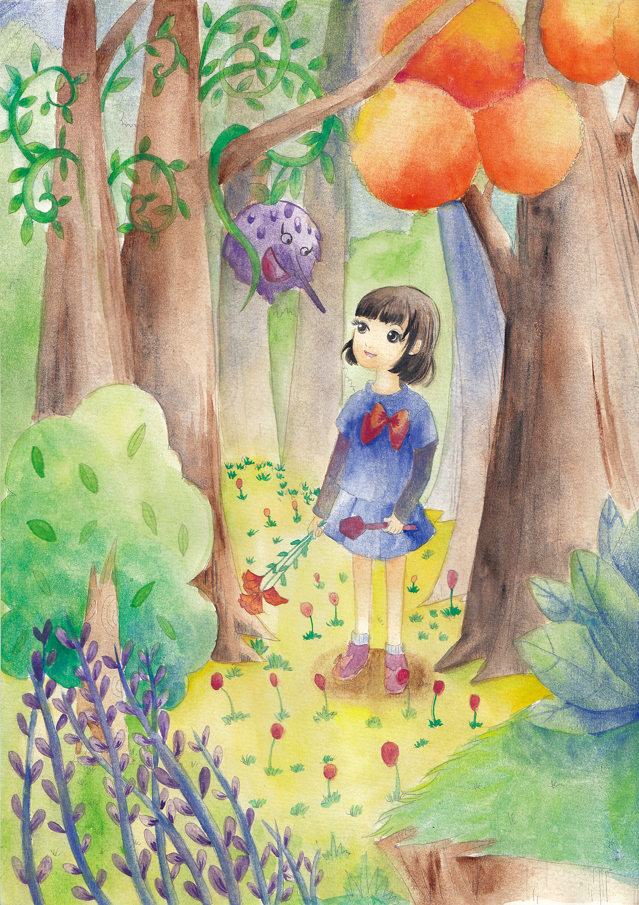 奇怪的树果子:童年时光好奇心特别强,喜欢探索和想象.