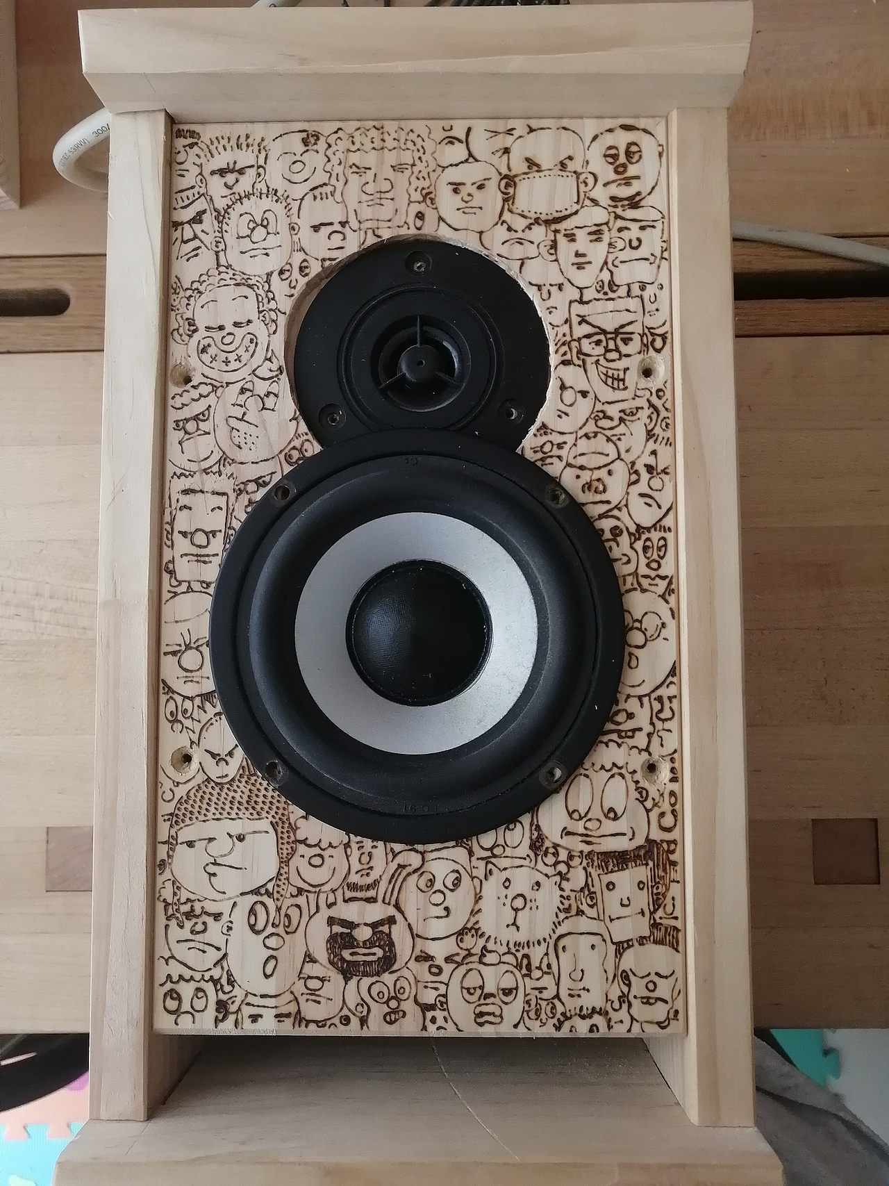 音箱烙铁画（图ZMjA5NDYwODYw） - 生活用品 - 站酷设计师solidwoodworker原创素材 - 站酷ZCOOL