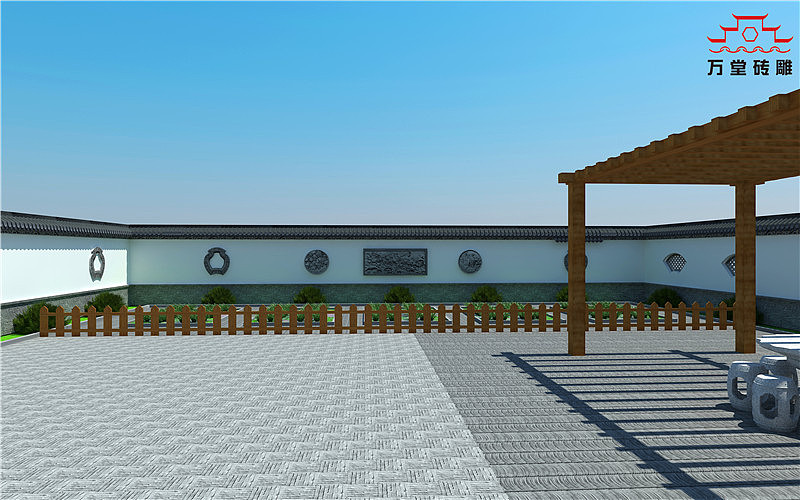 四合院仿古砖雕布局设计装饰欣赏